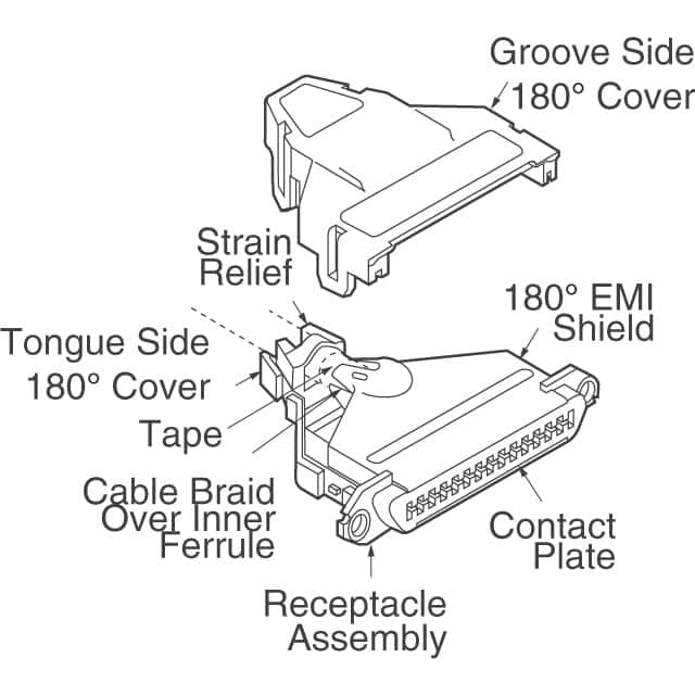 554725-6 TE Connectivity AMP Connectors  D-Sub D-Shaped Connector Accessories
